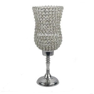 Nouveaux centres de table de mariage en cristal décoratifs porte-ouragans pour les fêtes de mariage décorations de table - Product Image 5