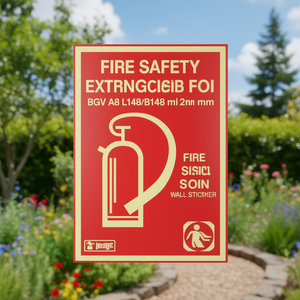 BGV A8 L148xB148 mm Señal de Seguridad Contra Incendios, Adhesivo de Pared, Extintor de Incendios - Product Image 3