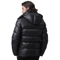 Manteau d'hiver matelassé personnalisé OEM pour homme, style urbain, en toile imperméable et coupe-vent, rembourré en polyester