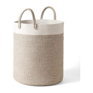 The Artisanal Harmony Handwoven Jute & Cotton Baskets A Timeless Weaving Tradition for Home and Hotels Woven Technics - Product Image 1