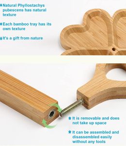 Vietnam gros plateau de service en bambou 3 niveaux pour accessoires de décoration de table cadeaux de noël faits à la main bon prix et de haute qualité - Product Image 6