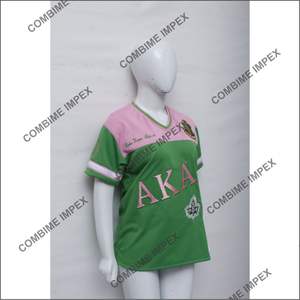 เสื้อยืดสองโทนสี AKA เสื้อยืดพอดีตัวสำหรับผู้หญิงเสื้อยืดครอปแบบว่างเปล่าแขนเสื้อครอปผสมสีตัดกันแบบกดความร้อน - Product Image 2