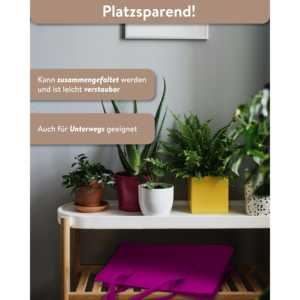 Sac en feutre rose moderne pour le transport du bois de chauffage, organisateur de rangement en polyester pour le salon ou les voyages, sacs de rangement en matériau PP - Product Image 5