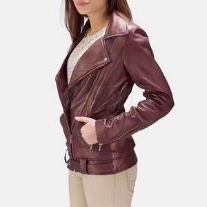 La chaqueta de cuero de último estilo para mujer más vendida de punto transpirable a precio mayorista - Product Image 2