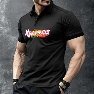 เสื้อโปโลผ้าฝ้าย100% สำหรับผู้ชายเสื้อยืดแขนสั้นระบายอากาศปักลายสีทึบออกแบบได้ตามต้องการ - Product Image 6