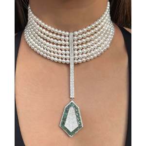 Collar de Perlas para Ducha - Gargantilla de Cristal Fino para Mujer - Product Image 5