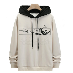 Sweat à capuche pour homme en coton 100% - Pull d'hiver uni - Polaire personnalisé - Haute qualité - Vente en gros - Product Image 1