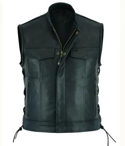 Top Quality <b>Men's</b> <b>Waistcoat</b> Wholesale Stylish <b>Men</b> <b>Leather</b> Vest Manufacturer Custom Design Quick Dry <b>Men's</b> <b>Leather</b> Vest - Product Image 5
