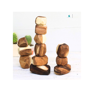 Entrega rápida: bloques de madera TUMI ISHI hechos a mano, juguetes de roca para niños - Product Image 6