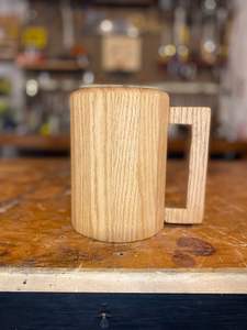 แก้วมักใส่เบียร์ไม้แบบทำมือแก้วมักแบบพกพากลางแจ้งสไตล์คลาสสิก - Product Image 4