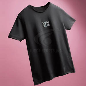 T-shirts pour hommes à manches courtes, coupe classique, en polyester/coton, à séchage rapide, écologiques, imprimés en relief, couleur personnalisée, vêtements de mode - Product Image 4