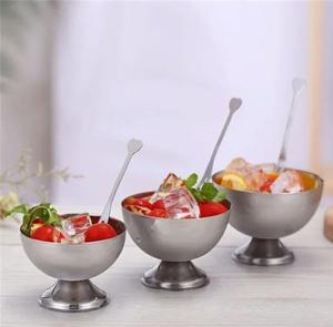 Cuencos para servir helados de acero inoxidable con acabado pulido de primera calidad perfecto para fiestas, postres, helados y golosinas familiares - Product Image 6