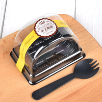 Prix d'usine – Boîte de présentation transparente jetable en PET/PVC/PP de marque YuXuan pour gâteaux roulés et pains, taille et forme personnalisables, pour aliments