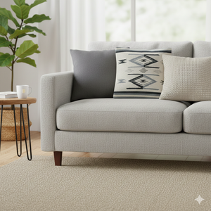 Funda de Cojín Cuadrada de Algodón con Diseño Floral, Cierre de Cremallera, Lavable, en Blanco y Negro, Moderna, para Uso en Hoteles, con Costuras - Product Image 3