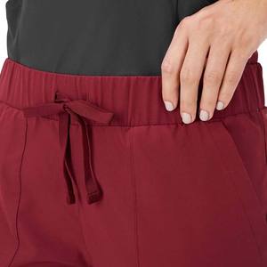 Pantalones Anchos de Algodón Personalizados para Mujer con Bolsillos, Pantalones Deportivos de Poliéster para Exteriores, Color Rosa, Cintura Elástica - Product Image 5