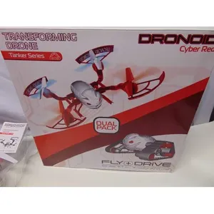 2017 Techno Transforming Dronoid Drone <b>Tanker</b> Series #504952 Cyber Red Dual Pack Outdoor Drones - Product Image 1
