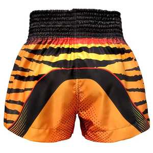 Pantalones Cortos de Muay Thai Hechos a Medida de Alta Calidad, Nuevo Diseño, Satén Sólido Estampado para Boxeo Profesional y Uso en Gimnasio - Product Image 4