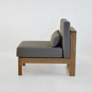 Antasena Armless Chairs made of Natural Teak Wood, <b>Garden</b> Furniture, Sofa Seats for Living Rooms, Fabric Material, Custom Sizes - Product Image 6