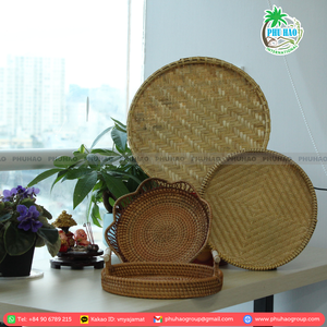 TOP PRODUCT Eco-Friendly 100% Natural Viet Nam <b>Bamboo</b> Tray for Food <b>Containers</b> Bread-Making and Organization - Product Image 2