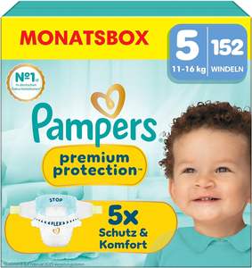 Pañales Pampers Talla 5 (11–16 kg) Protección Premium, Junior, Caja Mensual, Mayor Comodidad y Protección, Paquete de 152 - Product Image 4