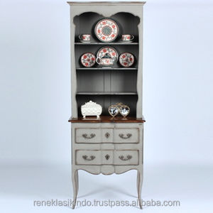 Gabinete de muebles de madera de estilo Vintage clásico con cajones No 2001A para uso en la sala de estar del hogar solución de almacenamiento interior - Product Image 1