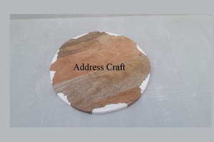 Nouvelle planche à découper en bois et résine en forme de pomme avec outil de coupe planche à petit déjeuner en bois planche à charcuterie plateau à fromage - Product Image 6