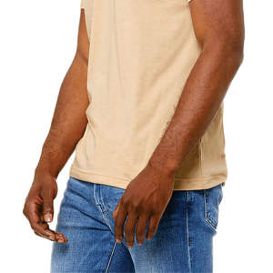 Camiseta de manga corta unisex Heather Sand Dune CVC-52% algodón peinado Airlume, 48% poliéster, 4,2 oz - Product Image 5