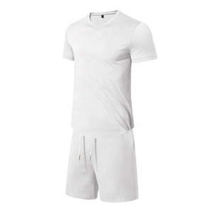 Vente en gros Ensemble short deux pièces grande taille Ensemble short et t-shirt pour homme - Product Image 6