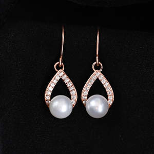 Boucles d'oreilles pendantes en argent avec perles d'eau douce de Kashmir, bijoux élégants et luxueux - Product Image 2