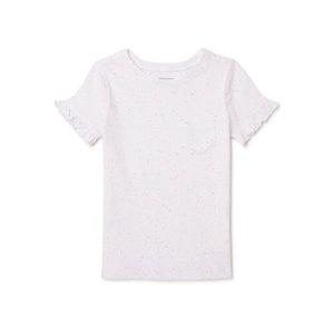 T-shirt à manches courtes pour petites filles en coton 100% de haute qualité avec poche poitrine T-shirt à logo surdimensionné à la mode - Product Image 4