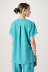 Tops de enfermería Unisex de alta calidad, uniforme médico femenino de punto elástico, médicos ópticos, atuendo médico profesional - Product Image 5