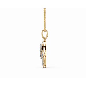 Pendentif de qualité supérieure en forme de marquise et de rond, 0,543 ct, diamant de laboratoire, or 9 KT, 14 KT, 18 KT, bijoux en gros, OEM, B2B, export - Product Image 3