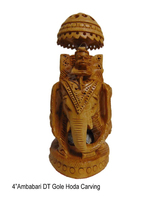Figurine d'éléphant royal indien sculptée à la main et polie, sculpture d'éléphant traditionnelle, décoration murale artisanale en bois Howdah