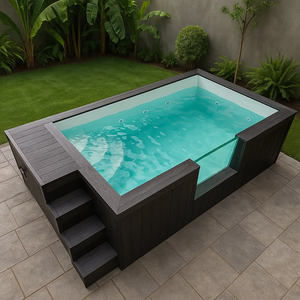 <span class=keywords><strong>Piscine</strong></span> rectangulaire pour adultes en bois avec fenêtre en verre <span class=keywords><strong>de</strong></span> qualité chinoise, <span class=keywords><strong>spa</strong></span>, <span class=keywords><strong>piscine</strong></span> <span class=keywords><strong>de</strong></span> plongée, fournitures pour <span class=keywords><strong>piscine</strong></span> - Product Image 5