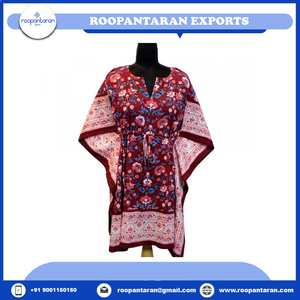 Best Selling Products <b>Kaftan</b> Women Free Size 100% Cotton Hand Block Printed Beautiful Beach <b>Kaftans</b> for Sale at Best Price - Product Image 6