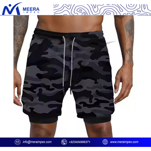 Vente en gros de shorts avec logo personnalisé shorts de sport d'été pour hommes en cours d'exécution logo de gym personnalisé noir shorts de sport d'entraînement pour hommes - Product Image 4