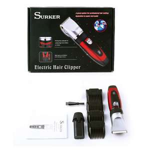 Kit de coupe de cheveux sans fil professionnel silencieux pour hommes, tondeuse à cheveux électrique rechargeable par USB avec lames en acier inoxydable - Product Image 1