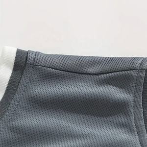 Maillot de pratique de basket-ball professionnel et ensemble de shorts à la mode uniforme de basket-ball sans manches vêtements de sport confortables pour hommes - Product Image 5