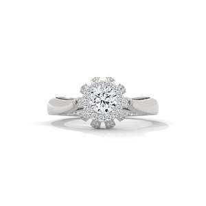 Anillo de compromiso con diamante redondo de 0.50 quilates - Product Image 6