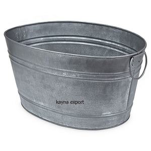 Jardinière en métal galvanisé grand seau décoration extérieure seau à fleurs émail enduit rustique pot en métal gratuit pour la maison jardin - Product Image 6