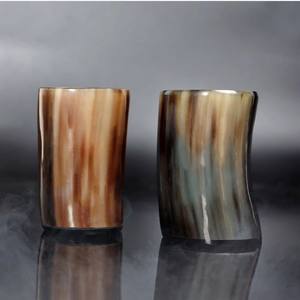 Tasse en corne indienne de vin Viking noir naturel de haute qualité Tendance dans les tasses à bière en corne de vache du pays européen - Product Image 3