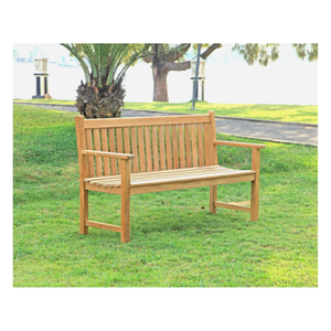 ม้านั่งในสวนพักผ่อนม้านั่งในสวนไม้สัก150ซม. ที่นั่งกลางแจ้งที่สะดวกสบายสำหรับรีสอร์ทสวนวิลล่าตรงจากโรงงาน - Product Image 6