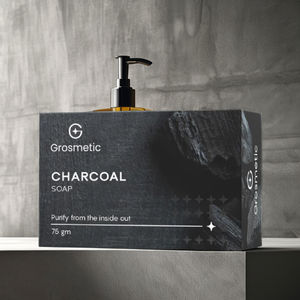 Girnar Savon au charbon de bois blanchissant et éclaircissant pour la peau Savon noir africain biologique - Product Image 1
