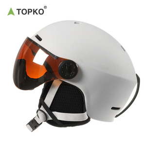 TOPKO-casco de nieve multideporte para hombre y mujer, protector de cabeza de esquí de Snowboard con gafas - Product Image 4