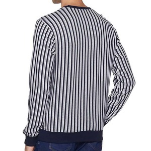 Impression par sublimation, design rayé, sweat-shirts à capuche pour hommes, deux tons, personnalisés - Product Image 3