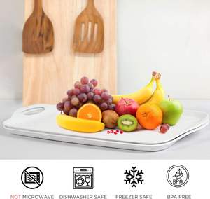 <b>Serving</b> <b>Tray</b> <b>With</b> <b>Handles</b> Large Rectangle Melamine <b>Serving</b> Platter Set of 2 White <b>Serving</b> <b>Tray</b> <b>Handles</b> Rectangle Party Bar - Product Image 5