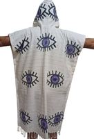 Serviette de plage turque à capuche, poncho, écologique, séchage rapide, tissu 100% coton, designs personnalisés pour femmes et hommes