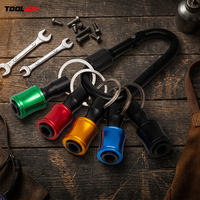 Support de perceuse portable Tooljoy avec embout hexagonal de 1/4 pouce, adaptateur d'extension à changement rapide avec mousqueton pour perceuse électrique