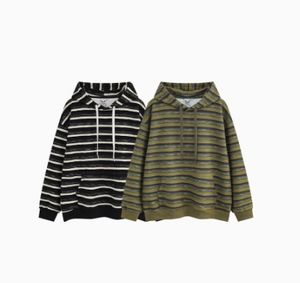 Sweat-shirt à capuche ample en coton mélangé pour les couples, design solide avec style décontracté doublé pour le printemps, nouveauté - Product Image 2