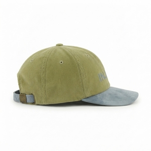 Gorra de Béisbol de Pana Verde Oliva, 6 Paneles, Unisex, Estilo Vintage, Logotipo Personalizado, Impresión en Relieve de Goma, Tela Común, Cuatro Estaciones - Product Image 4